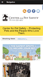 Mobile Screenshot of centerforpetsafety.org